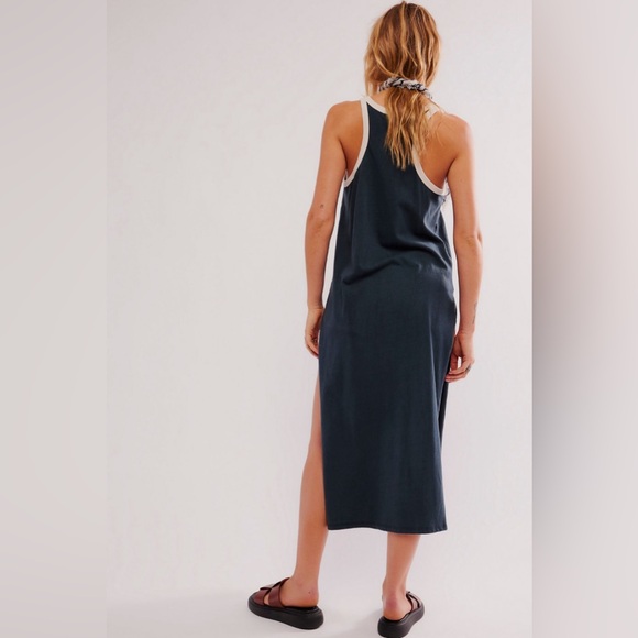 Free People x Daydreamer One Starry Maxi Muscle Tank size Med Vintage Black NWT - Picture 3 of 10